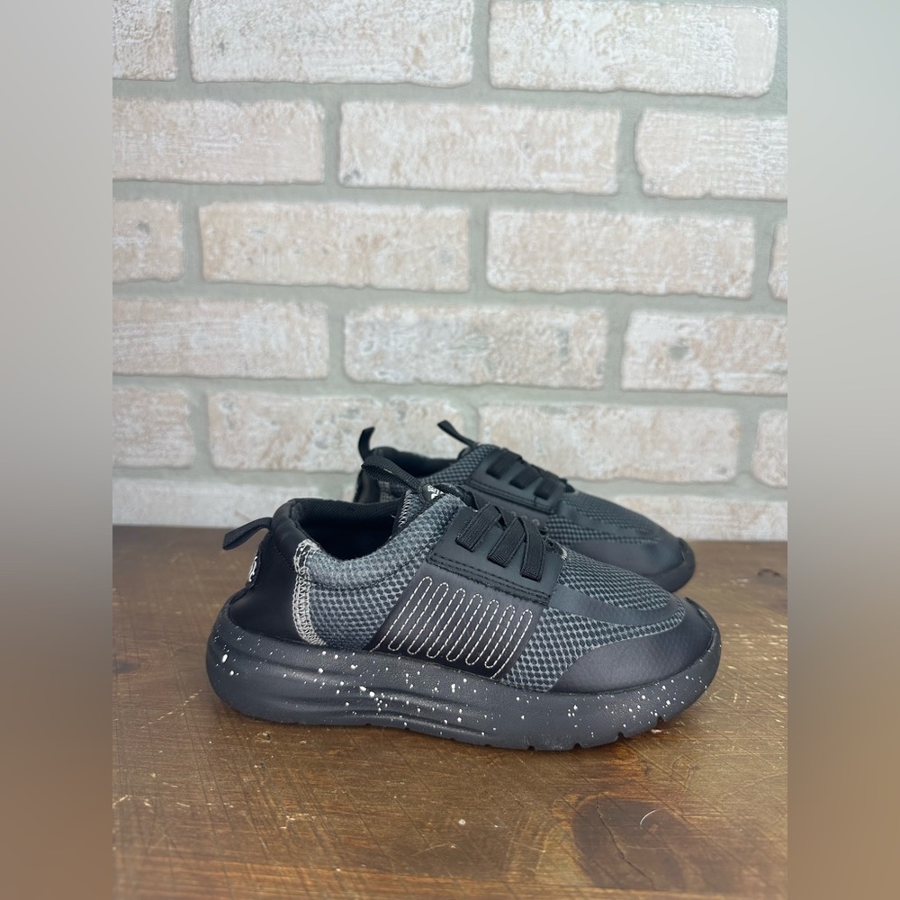 Hey Dude Kids' Sirocco Varsity Shoes Black/Black Size 13c - 0316